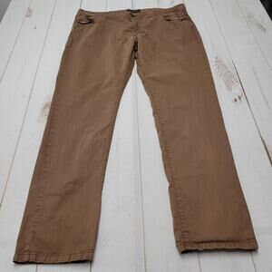 Ballin Crescent modern fit brown pants trousers straight 44 long